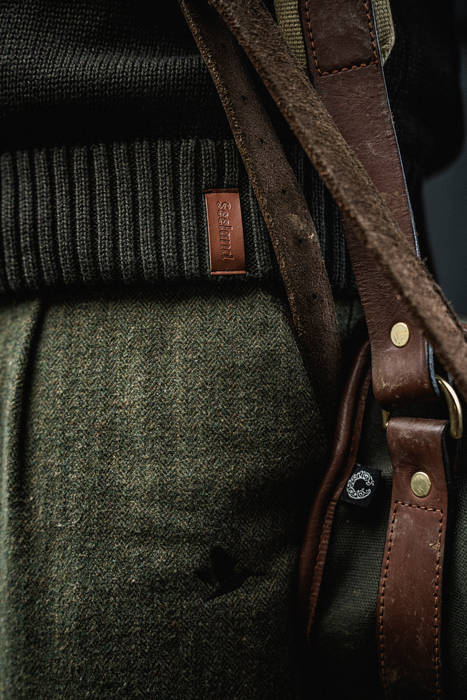 Stickad vindjacka Mörkbrun – Seeland