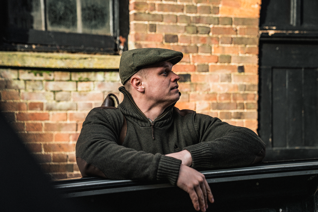 Stickad vindjacka Mörkbrun – Seeland