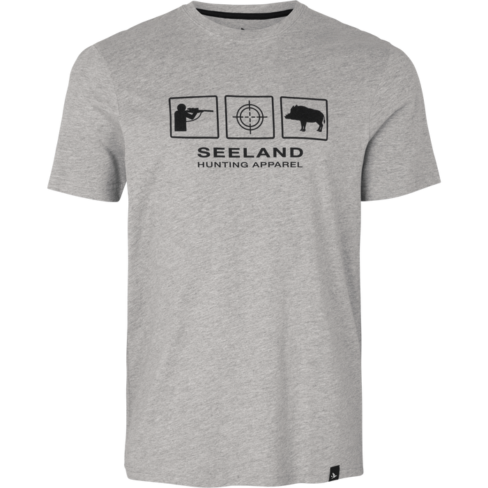 Lanner T-shirt Dark Grey Melange - Seeland