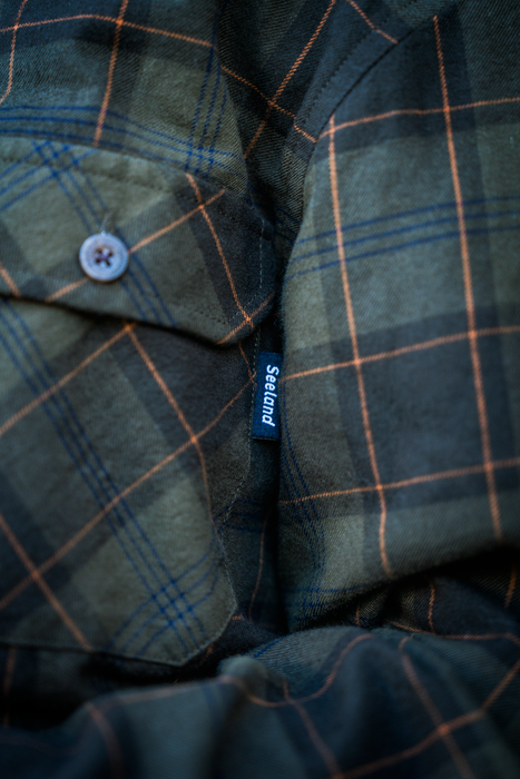 Glen Junior Flanellskjorta - Pine Green/Dark Navy Check – Seeland