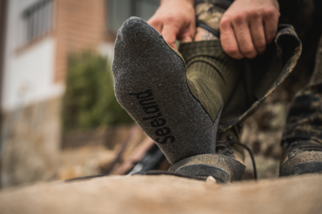 Field Strumpa - 3Pack Pine Green/Mörkgrå - Seeland