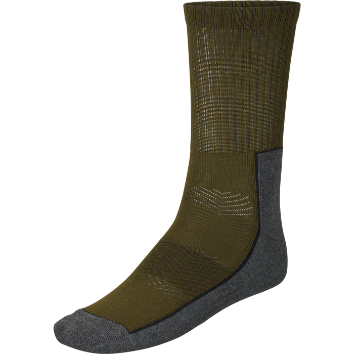 Field Strumpa - 3Pack Pine Green/Mörkgrå - Seeland