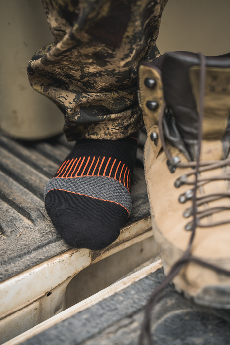 Field Coolmax-strumpor - 2Pack Svart/Mörk Grå - Seeland