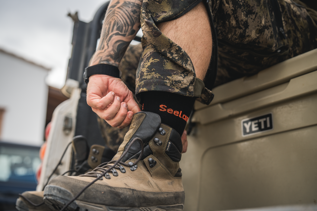 Field Coolmax-strumpor - 2Pack Svart/Mörk Grå - Seeland