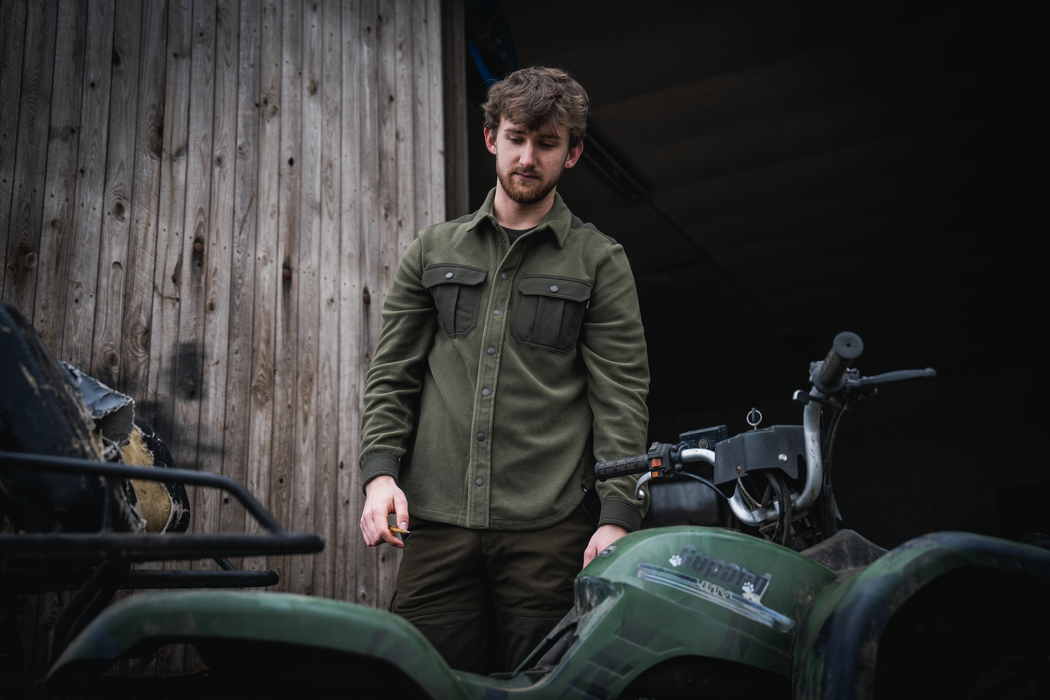 Gust fleeceskjorta - Grape leaf – Seeland