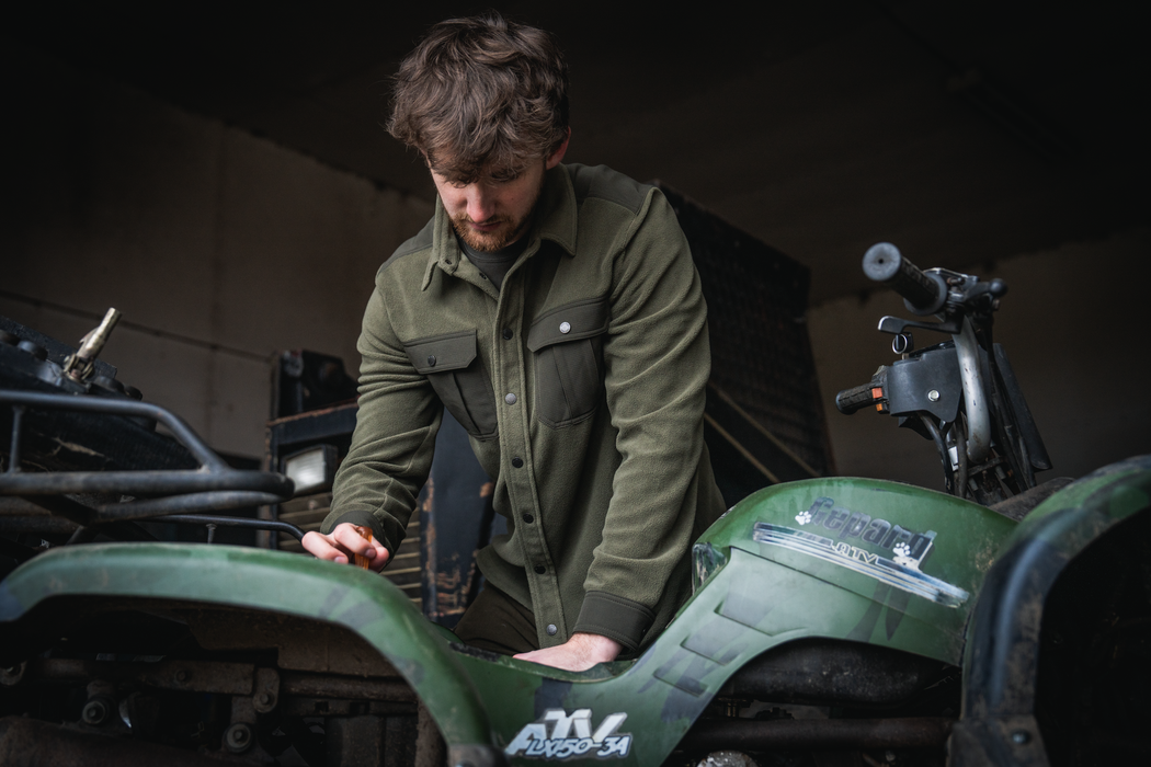 Gust fleeceskjorta - Grape leaf – Seeland