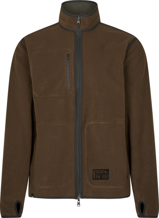 Enfärgad vändbar fleece Grizzly Brown/Demitasse Brown – Seeland