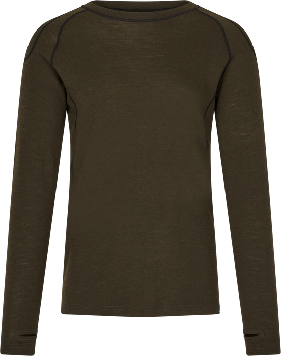 One Hundred långärmad T-shirt Pine green – Seeland