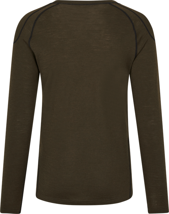 One Hundred långärmad T-shirt Pine green – Seeland