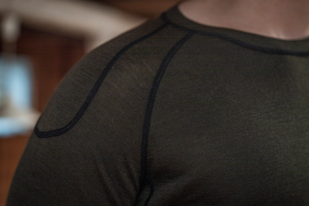 One Hundred långärmad T-shirt Pine green – Seeland