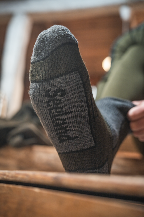 Thermostrumpor 2-Pack Pine Green Melange/Grå Melange - Field