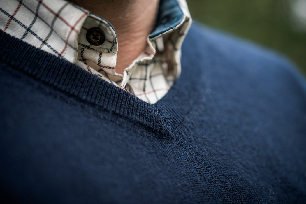 Pine V-ringad tröja - Merlot – Seeland