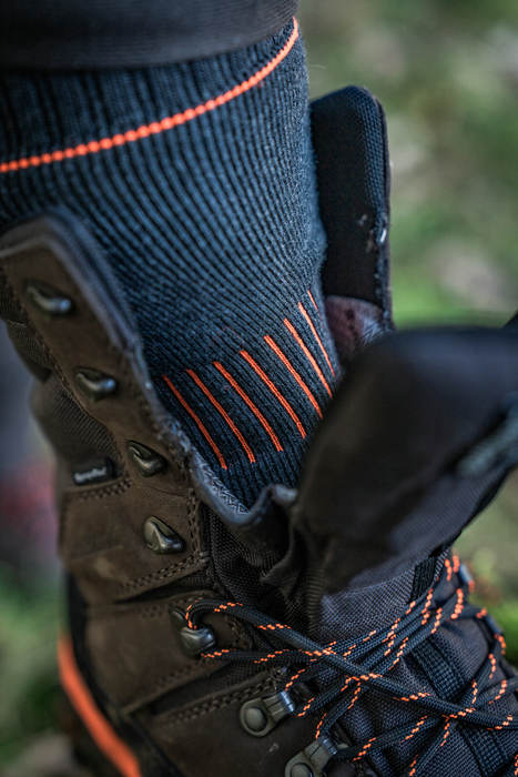 Strumpor Pine green melange - Celsius Heat