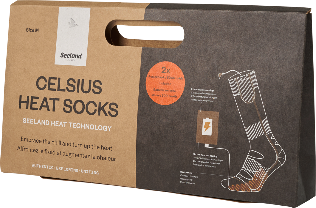 Strumpor Pine green melange - Celsius Heat