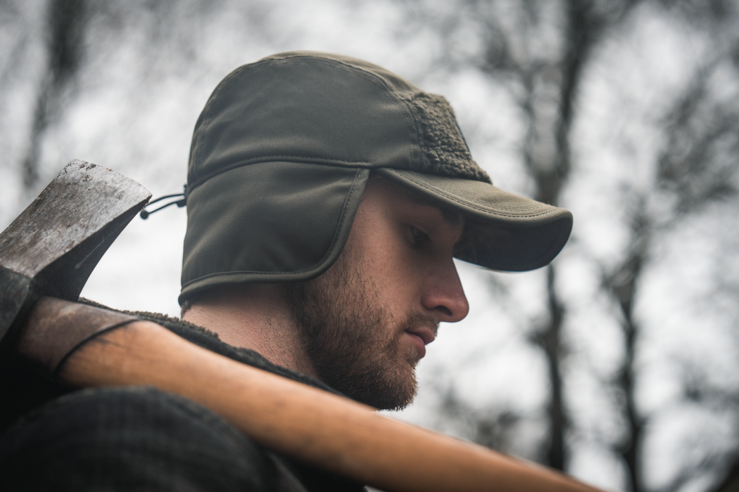 Teddy vikbar keps - Pine green – Pinewood