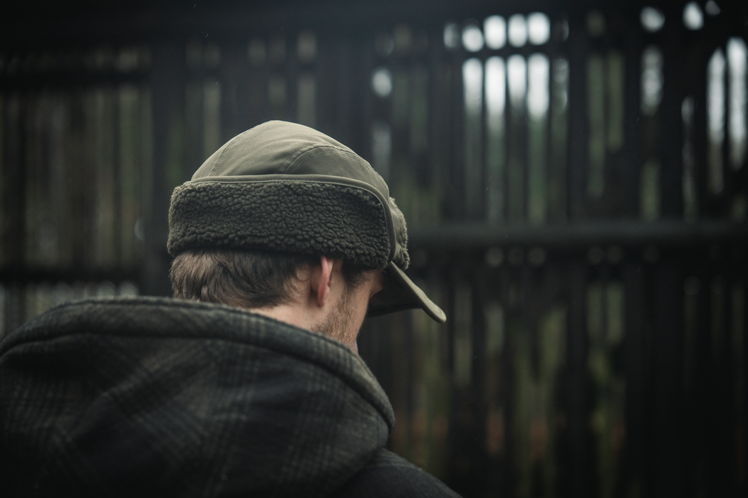 Teddy vikbar keps - Pine green – Pinewood