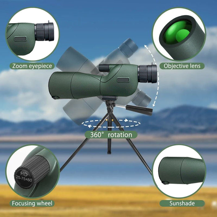 Utsiktskikare 25-75x60 - HuntElite