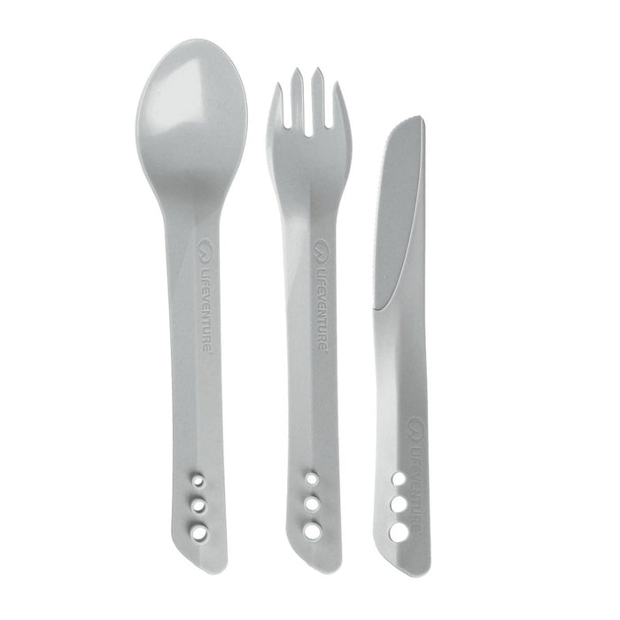 Ellipse Cutlery Set, Light Grey - Life Venture