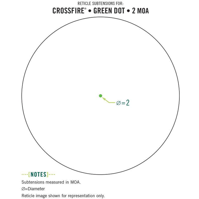 VORTEX CROSSFIRE II GREEN DOT (SORT)