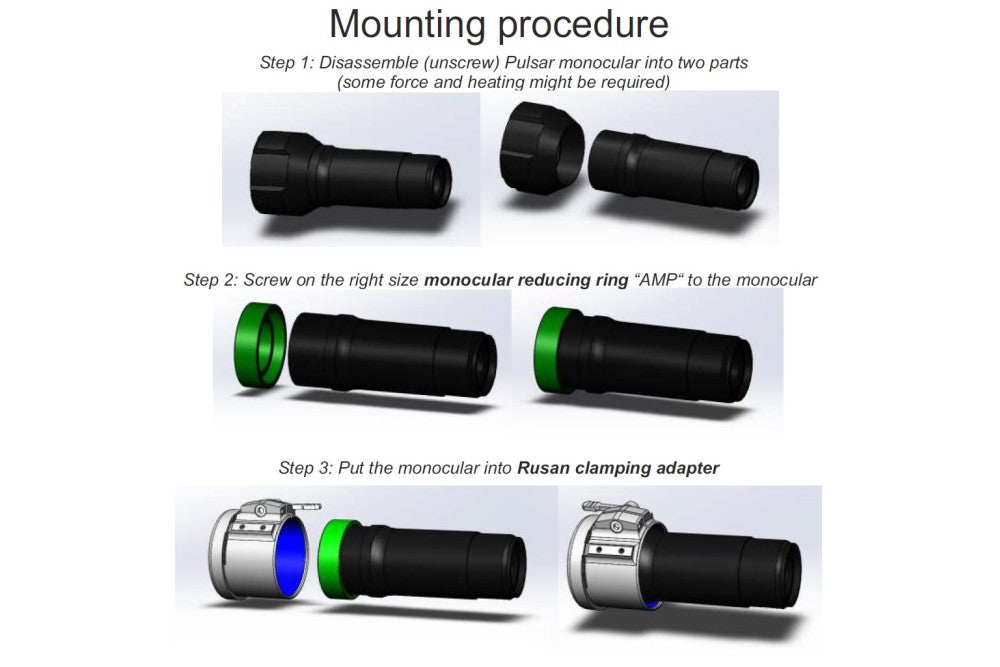 Reduceringsring för Pulsar ocular - Rusan