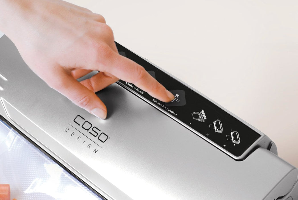 Vakuum VC15 Inox 9 L/min, 1 svetstråd, -0,7 bar, stoppknapp - Caso