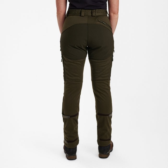 Lady Excape Softshellbyxor Art Green - Deerhunter