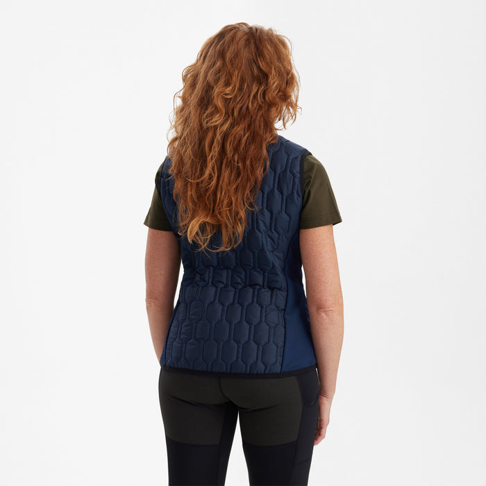 Lady Mossdale quiltad väst Dress Blues - Deerhunter