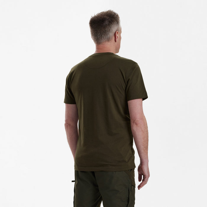 Nolan T-shirt Deep Green - Deerhunter
