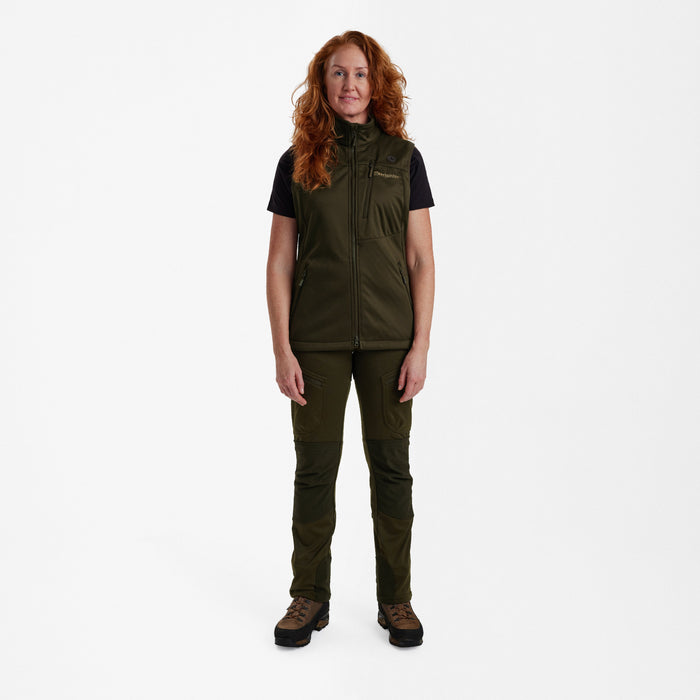 Dam Excape Softshellväst Art Green - Deerhunter