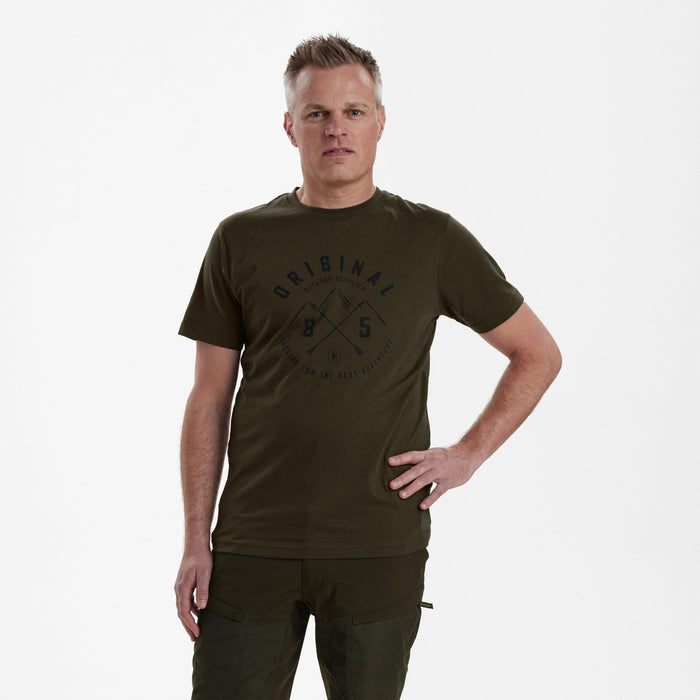 Nolan T-shirt Deep Green - Deerhunter