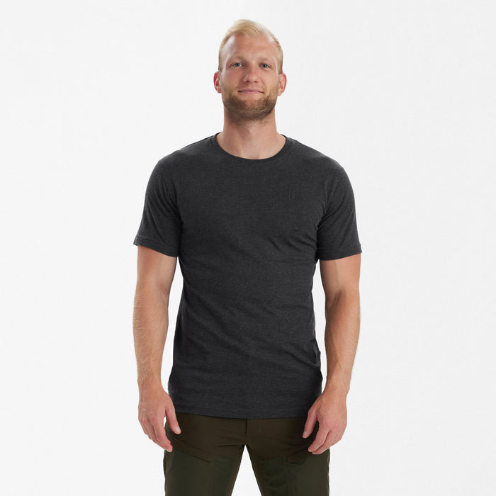 Bas 2-pack T-shirt Adventure Green Melange - Deerhunter