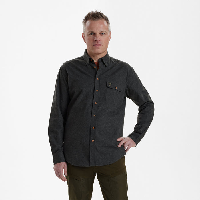 Liam skjorta Black Ink - Deerhunter