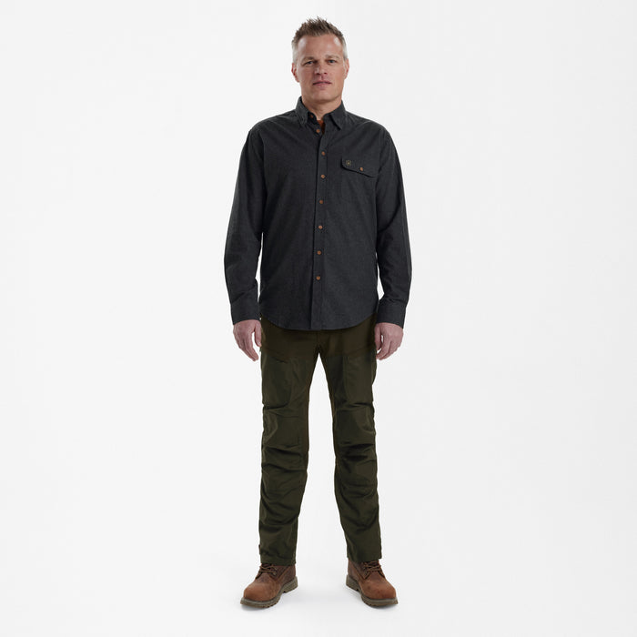 Liam skjorta Black Ink - Deerhunter