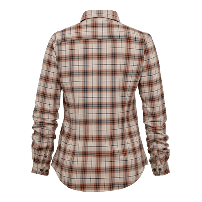 Lady Louisa Skjorta Orange Check - Deerhunter