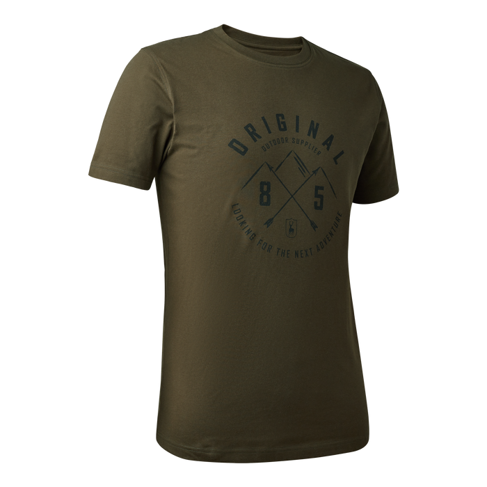 Nolan T-shirt Deep Green - Deerhunter