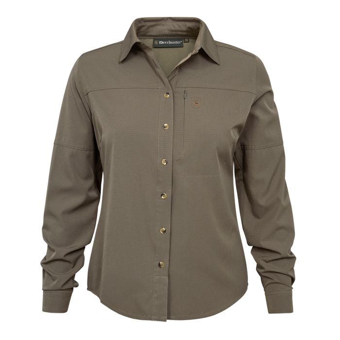 Lady Canopy skjorta stengrå - Deerhunter