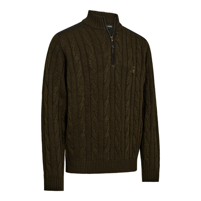 Randall Stickad tröja med dragkedja i halsen Art Green - Deerhunter