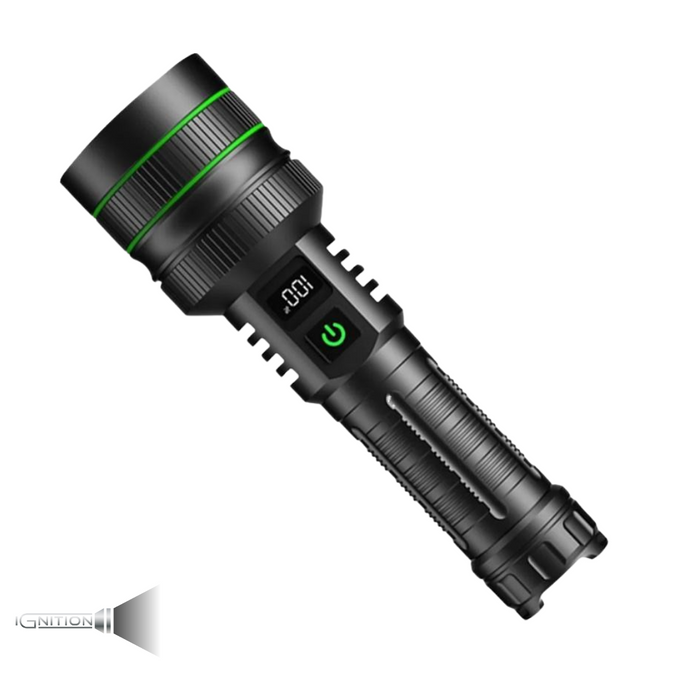 Extremt kraftig ficklampa med 10 000 lumen + powerbank - Ignition