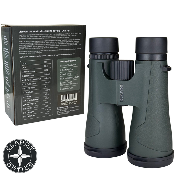 Lyra 12x50 Handkikare - Claros