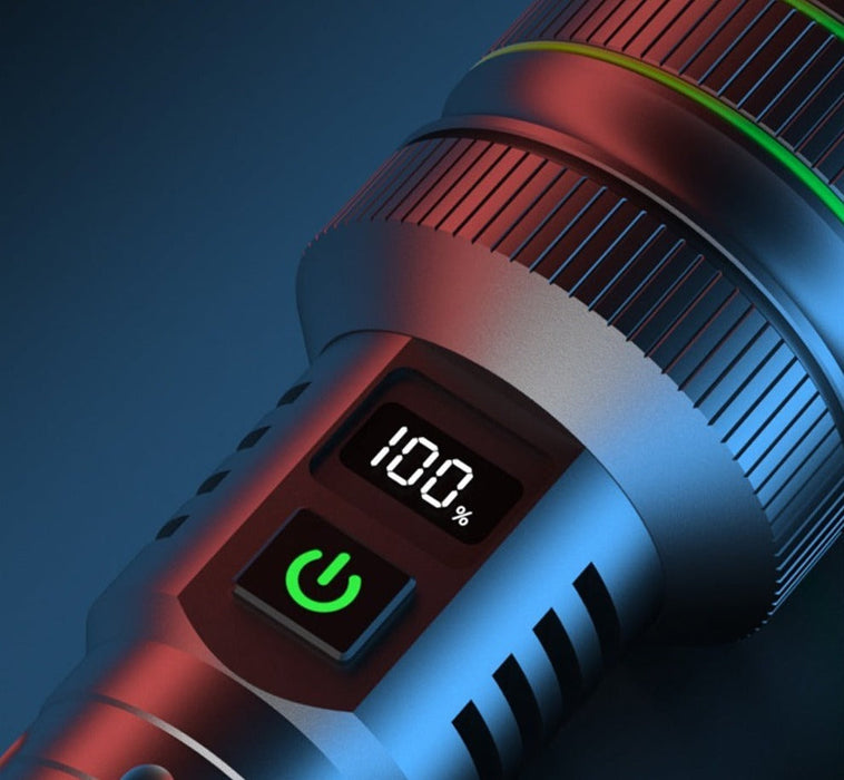 Extremt kraftig ficklampa med 10 000 lumen + powerbank - Ignition