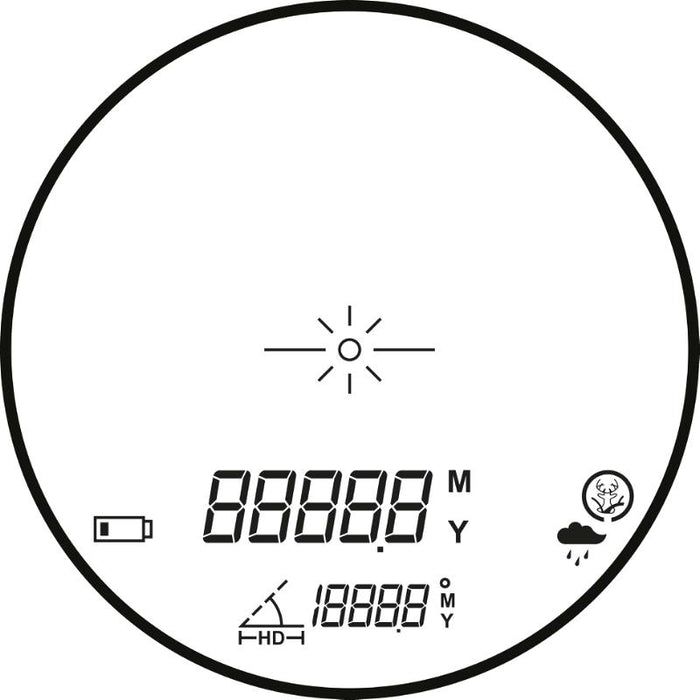 Vantage laseravståndsmätare 6x25 - 600 m - Hawke