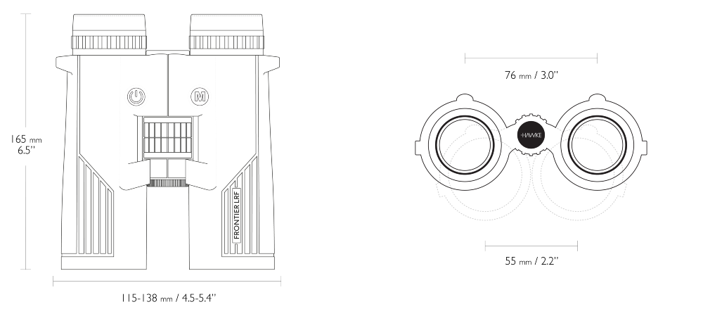 Frontier LRF 8X42 Grön / 10-1800m - Hawke