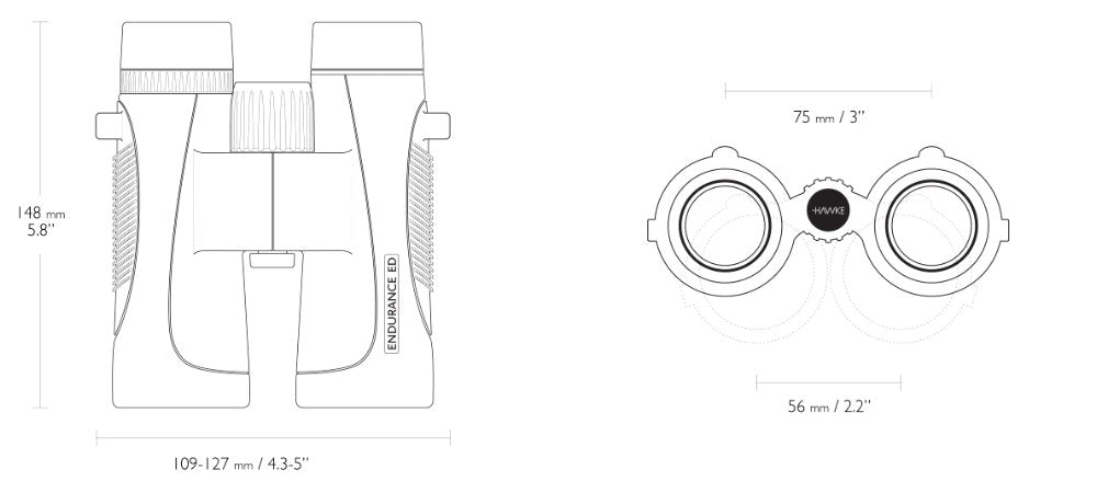 Endurance ED 10x42 Grön - Hawke