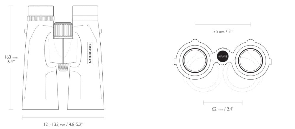 Nature-Trek 12x50 Grön - Hawke