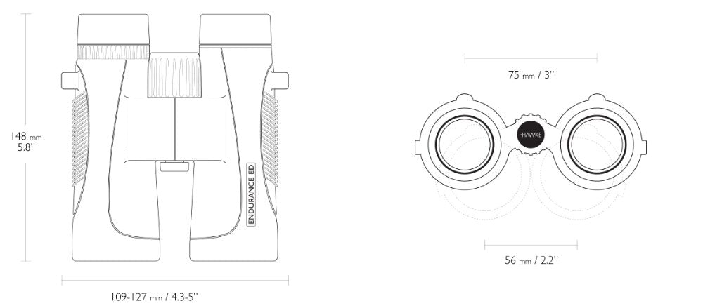 Hawke Endurance ED 10x42 Grön