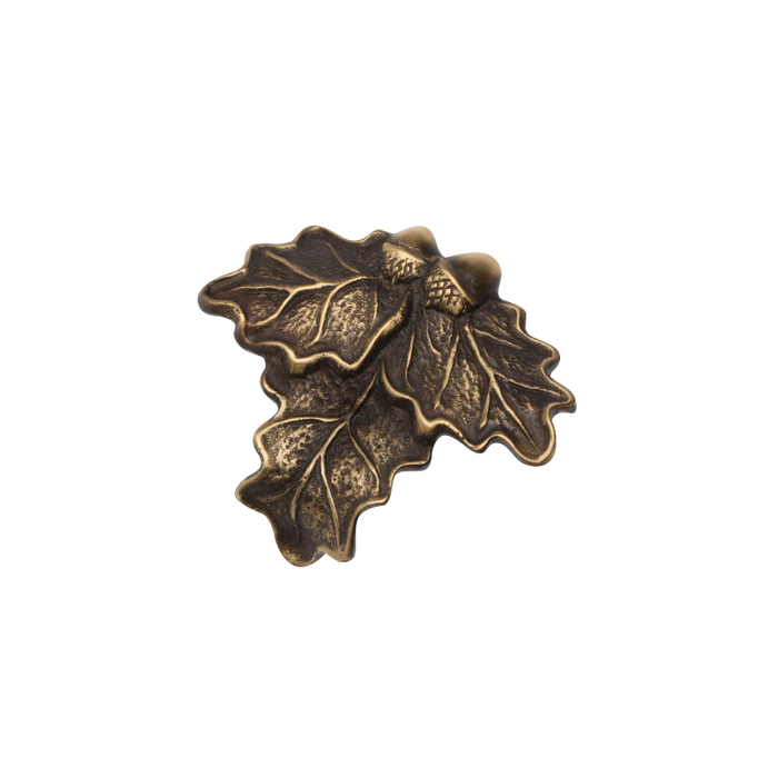 Ekollonblad i mässing 6 x 7 cm för vildsvinständer - Scandi