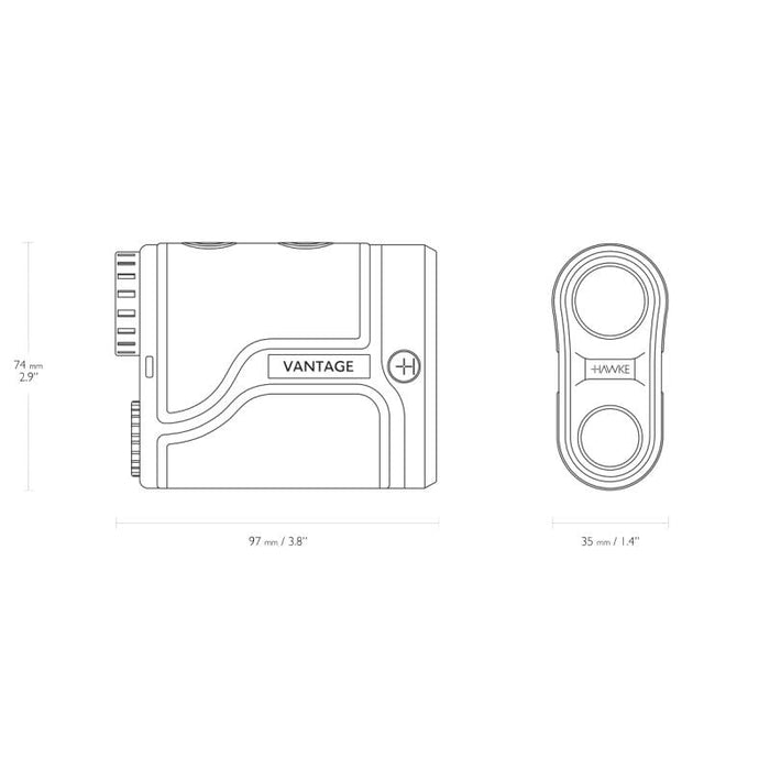 Hawke Vantage Laser Avståndsmätare 6x25 - 600 m