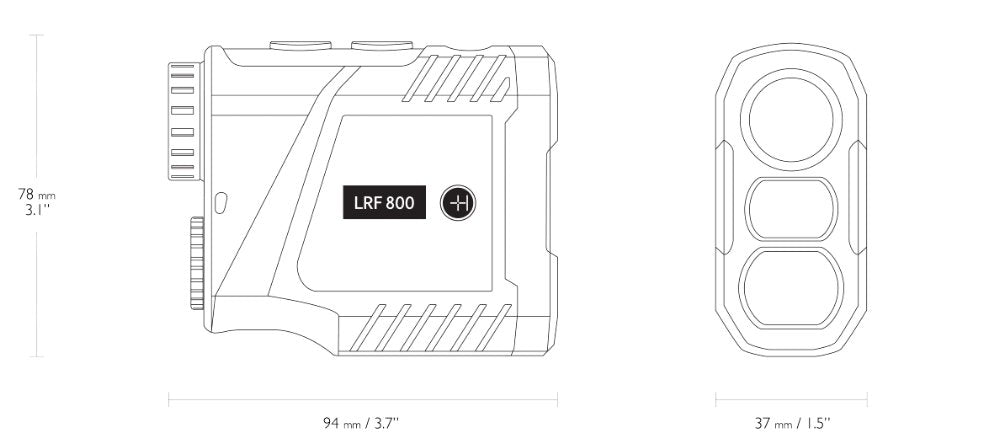 Avståndsmätare 800m LCD - Hawke