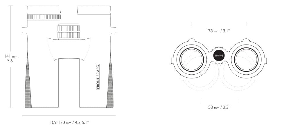 Frontier APO 10x42 Grön - Hawke