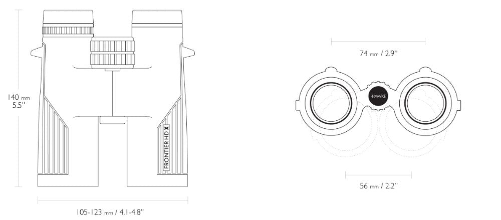 Frontier HD X 10x42 Grön - Hawke